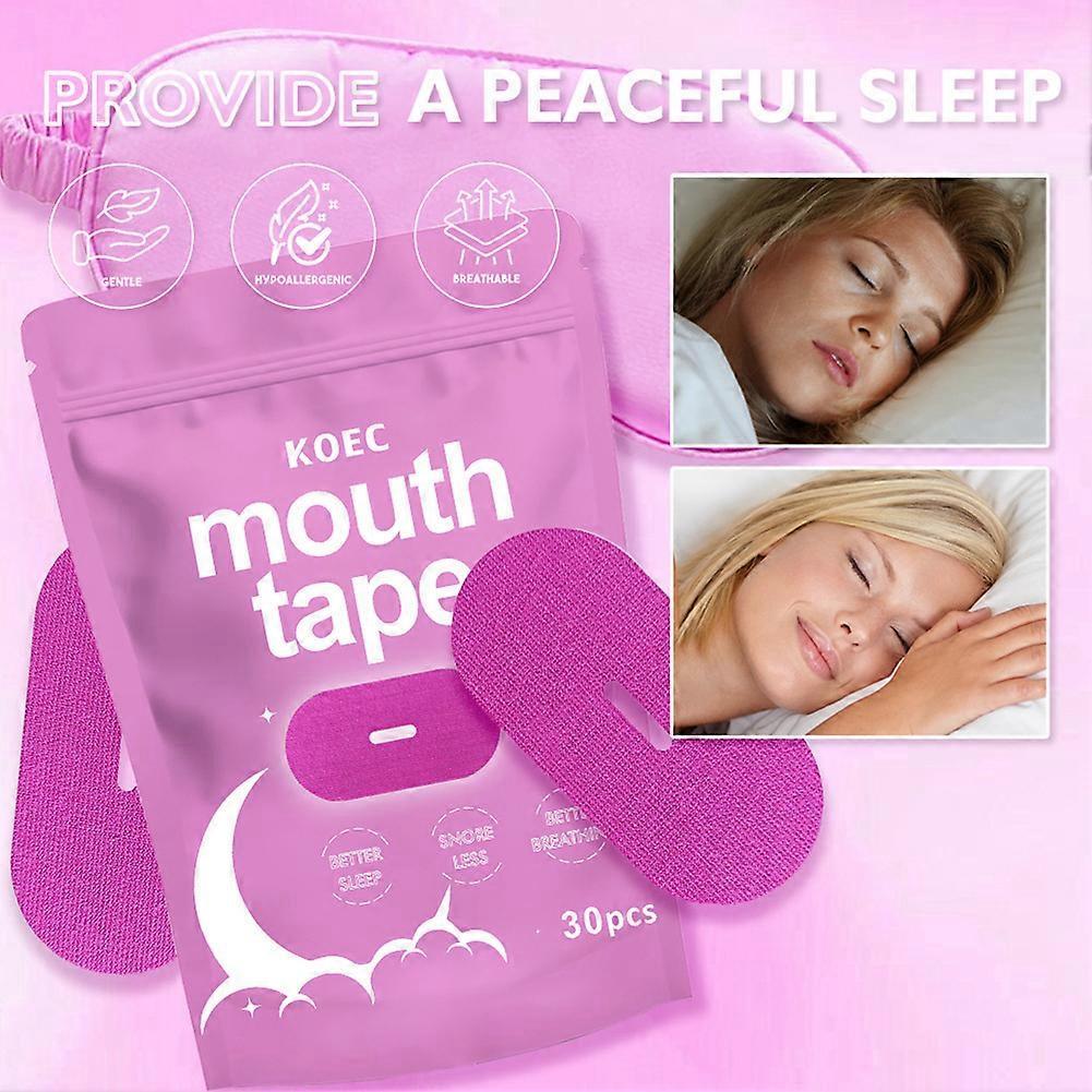 Mouth Tape For Sleeping, Hypoallergenic Mouth Tape for Anti Snoring, Anti Snoring Mouth Strips for Less Mouth Breathing