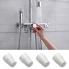 4Pieces Shower Valves Hole Cover Universals Fit Water Pipe Protectors Sturdy PVC Bathroom Decoration Easy Installion