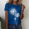 Dandelion 3d Print Cheap Clothes For Woman Female Fashion Loose Y2k Graphic T Shirts Girls Casual Harajuku Street Tshirt Tops