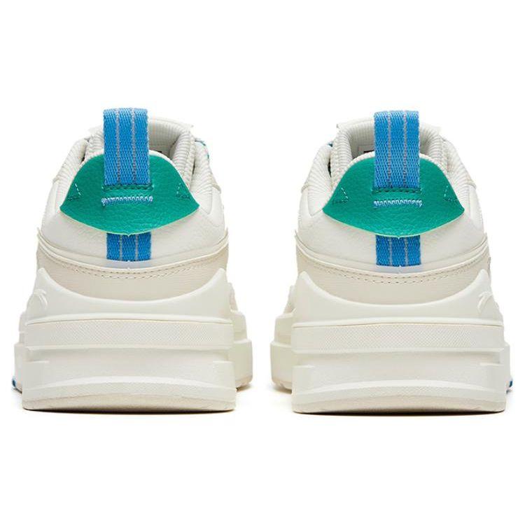 Anta Aotu Non-Slip Wear-Resistant Low-Top Skate Shoes Men Sneakers White Gray Green 912328076-1