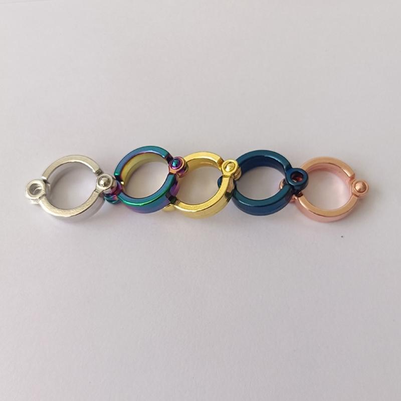 Anéis de Marcação para Patas de Pássaros tipo Presilha para Pombos Papagaios de Estimação Periquitos Acessórios Presilha Redonda para Pata 4-15mm Feito de Metal