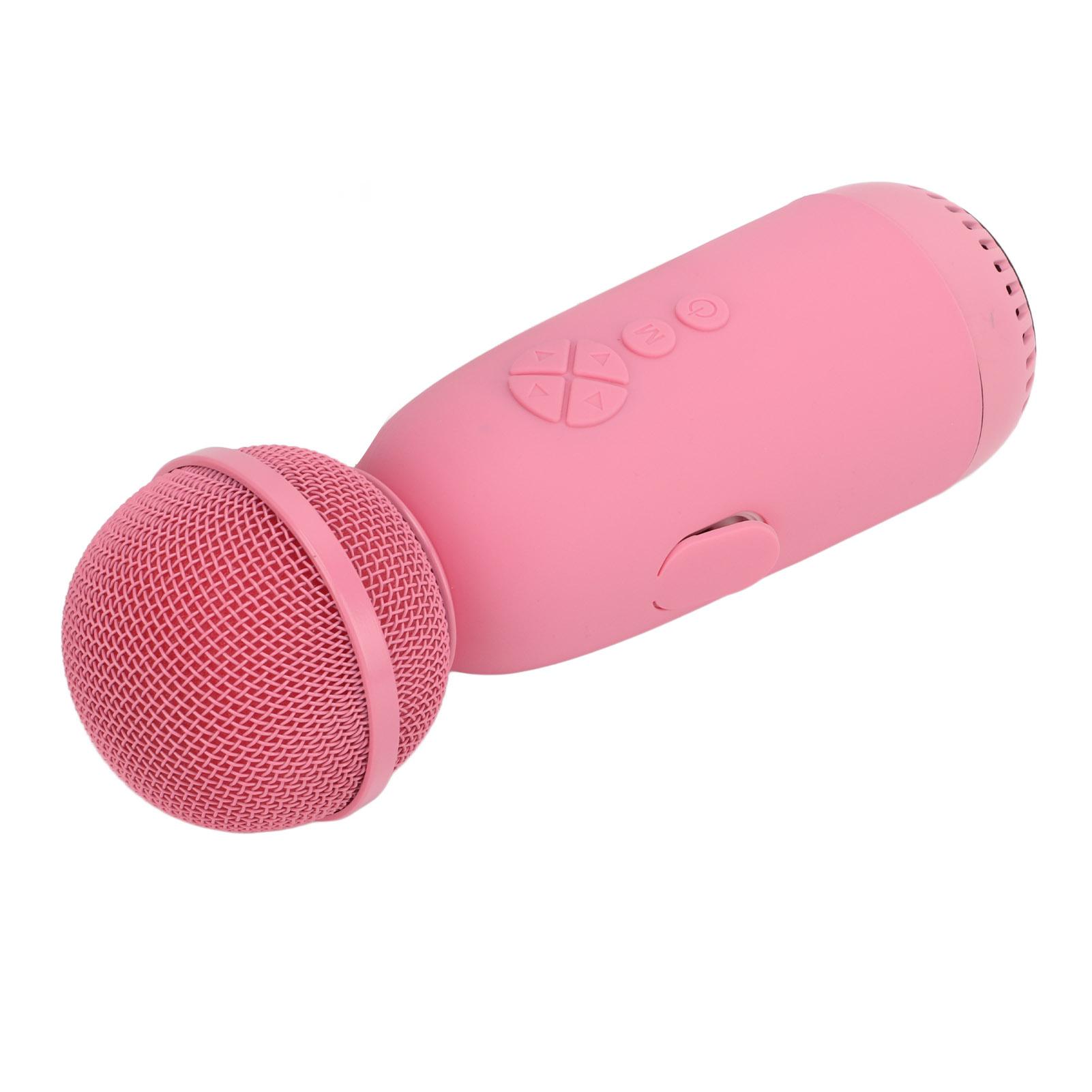 

Bluetooth Microphone Portable Wireless Karaoke Mic Speaker Children Cartoon Toys for Home Birthday PartyPink