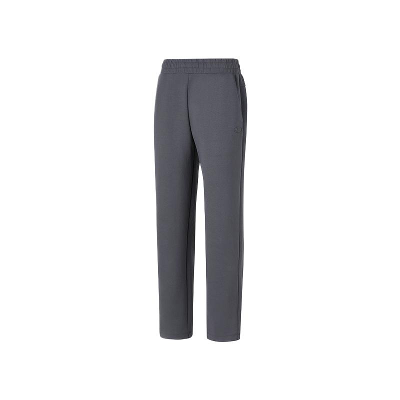 Skechers Basic Sports Series Simple Comfortable Soft Breathable Knitted Sports Pants Women bottoms Periscope-Gray P424W144-0403 M