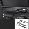 For Toyota Highlander XU70 Refit   2022 Car Carbon Fiber Interior Mouldings Gear Panel Cover Frame Accessories For