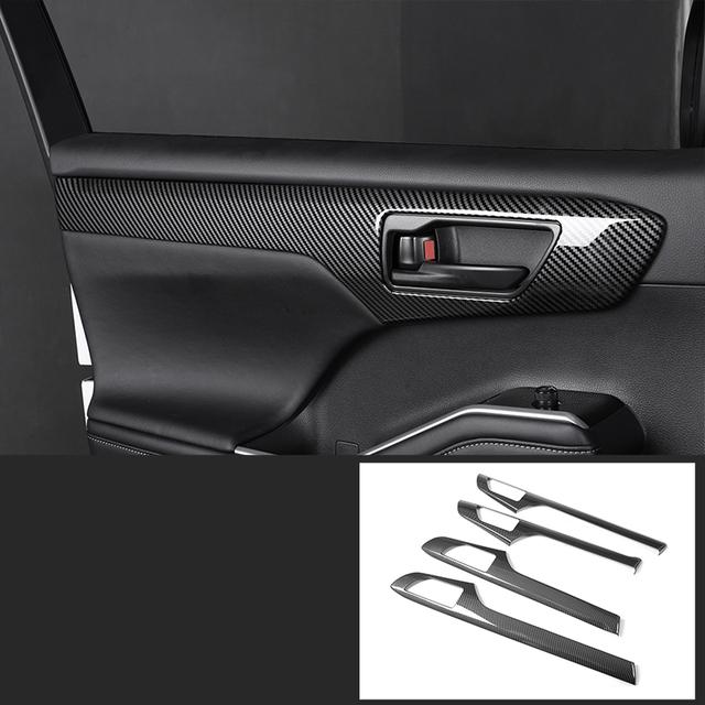 Pro Toyota Highlander XU70 Refit 2022 Carbon Fiber Interiérové Lišty Kryt Převodovky Rám Příslušenství Pro