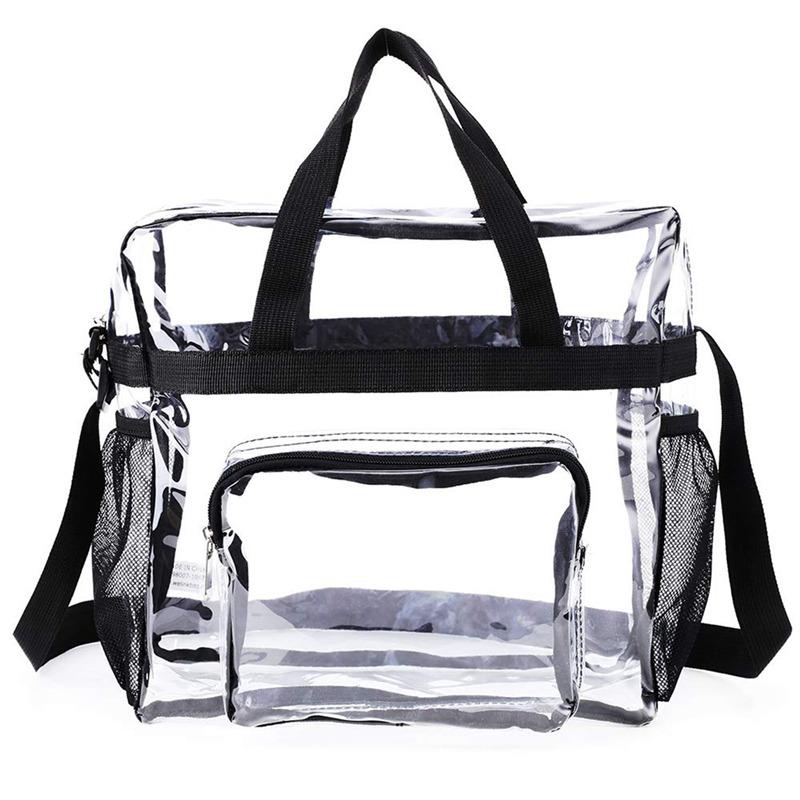 Transparent PVC Waterproof Large Cosmetic Bag Women Handbag Beauty Case Travel Organizer Beach Toiletry Pouch Clear Makeup Bag