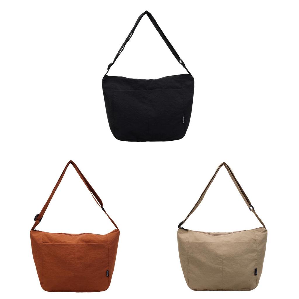 Classic Nylon Retro Shoulder Bag With Ample Storage For Casual Daily Use