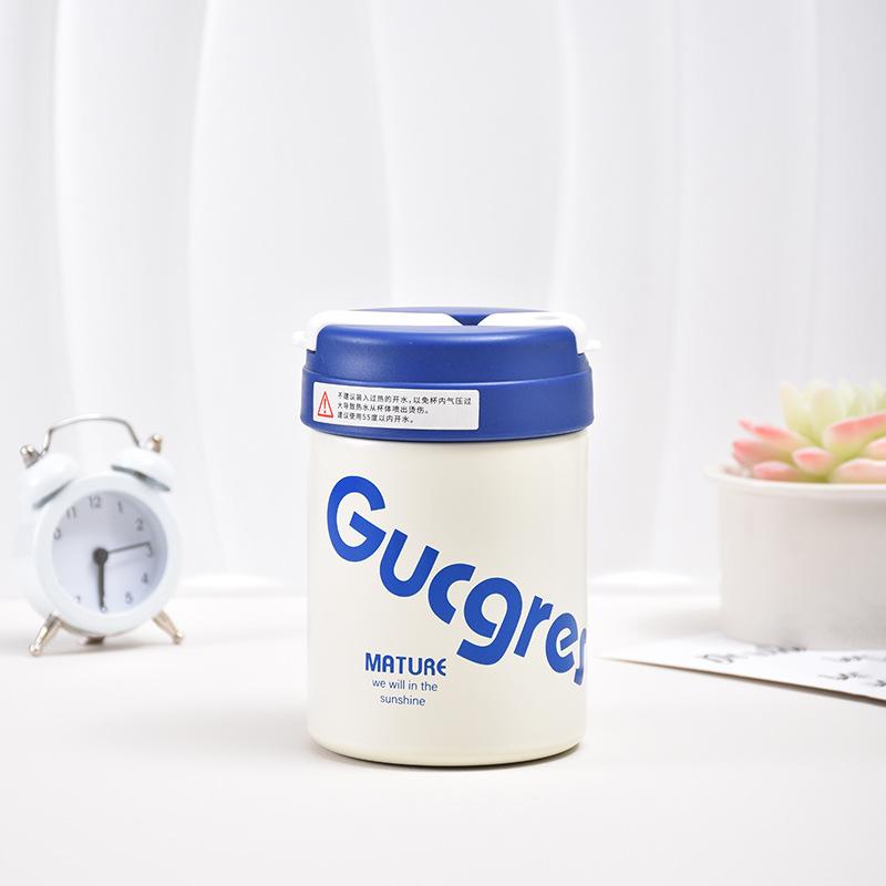 Couples Double Drink Ton Ton Cup Princess Please Make A Fortune Mini High Appearance Level Stainless Steel Thermos Cup with Hand Gift