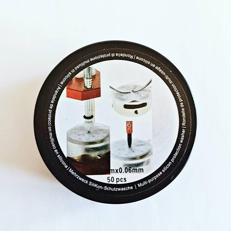 50Pcs/Set Multi Purpose Silicone Protection Washers 0.06Mm Thin Leak Proof For Home Plumbing Faucet And Hardware Repairs