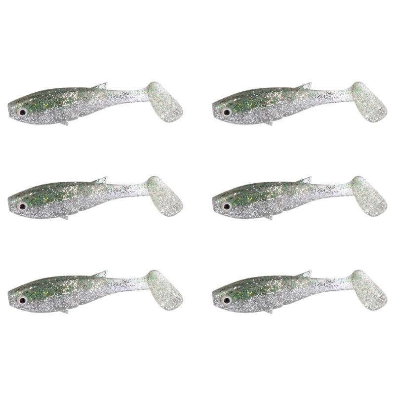 6pack High Elasticities Lures Flexible Fishing Soft Durability Fishing Baits Fishing Lures Accessories