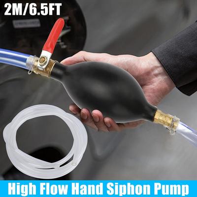 Easy To Use Hand Pump PVC Clear Hoses Suction Cup Brand New