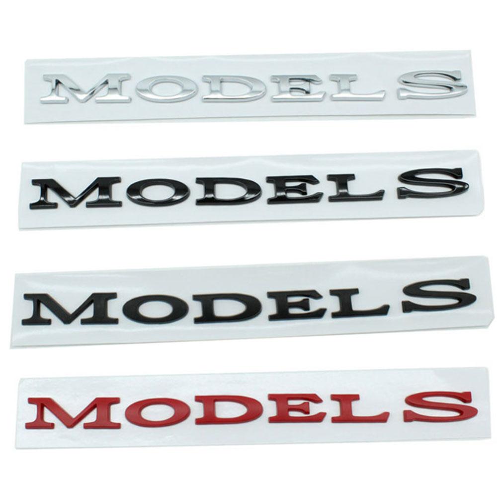 For Tesla S-Car Stickers Body Trunk Decoration Universal Stickers Letter Stickers Automotive Accessories