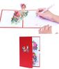 Fresh Style Bicycle 3D Pop-up Greeting Card with Flowers