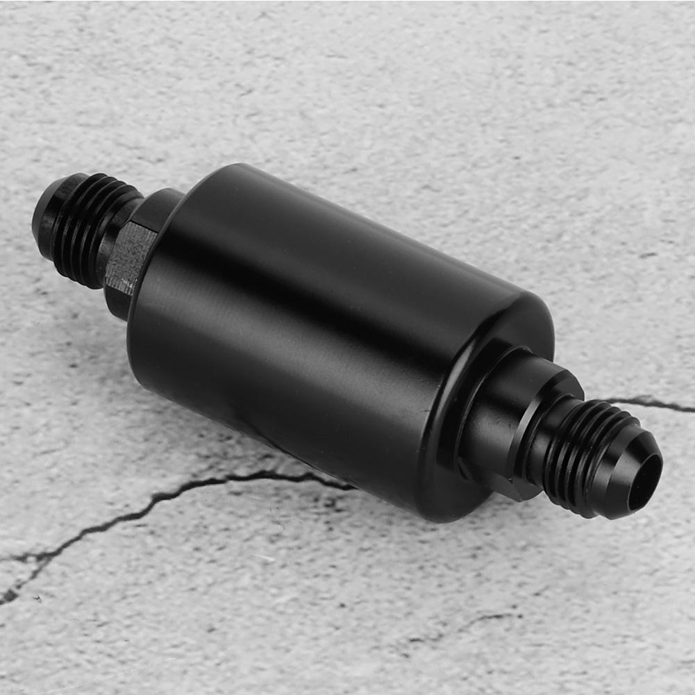 Aluminum Alloy AN6 In Line Fuel Filter Universal Auto Car Modification Accessory
