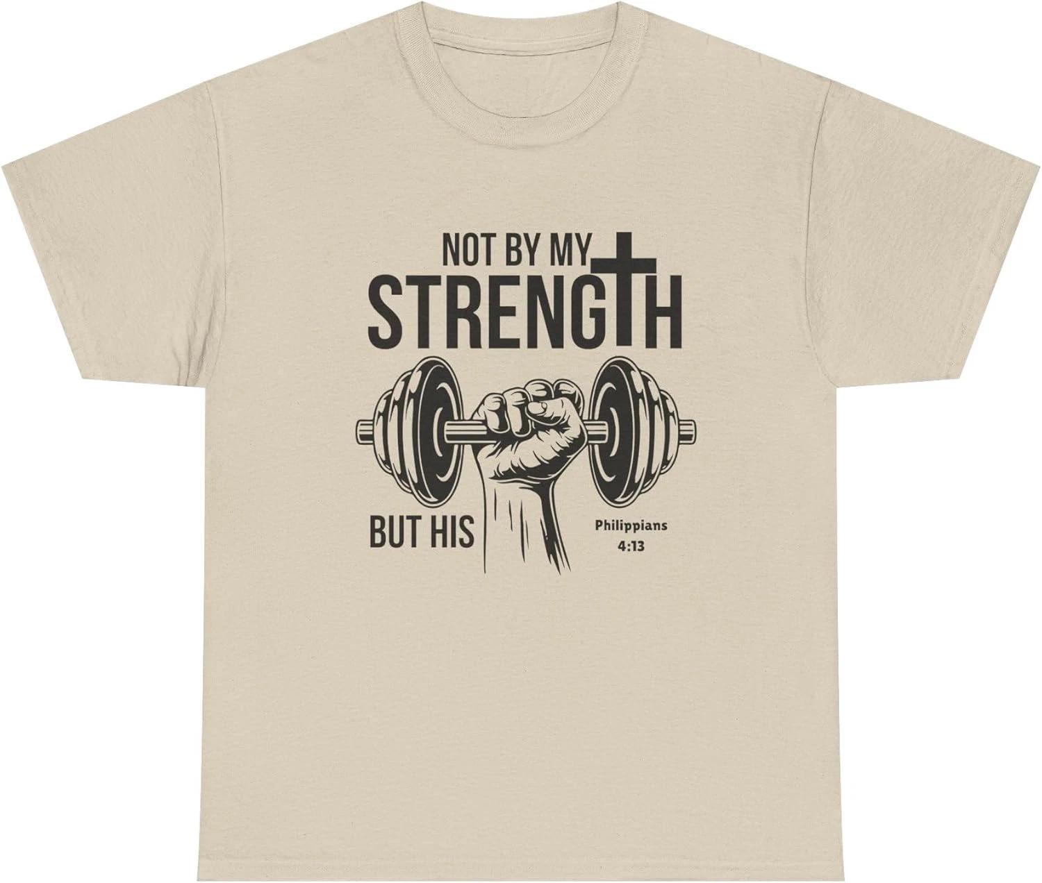Christian Gym Motivational T-Shirt Faith Inspired Workout Graphic Tee Gift XL