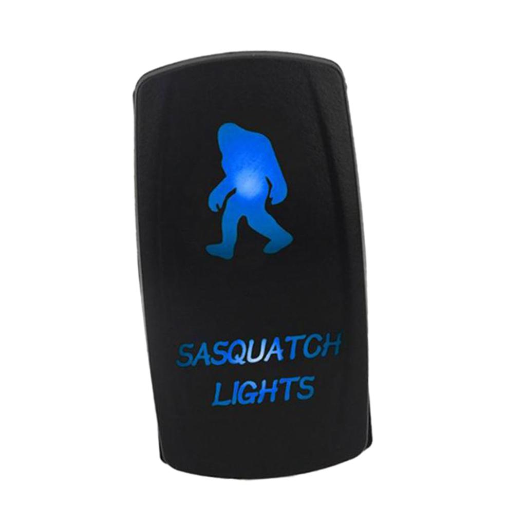Black Sasquatch Rocker Switch 12V/24V 5Pin for RV Conversion LED