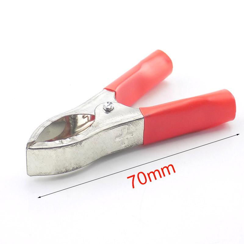 (5 Red +5 Balck) 70mm 30A Handle Alligator Clips Crocodile Test Connector Probe Metal Red Black Electrical DIY Tools