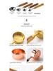 8-Piece Wooden Handle Stainless Steel Measuring Cup and Spoon Set