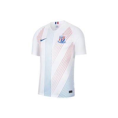 Nike Shanghai Shenhua 2020 Away Fan Edition Short Sleeve T-Shirt Men Tops White CI7668-100