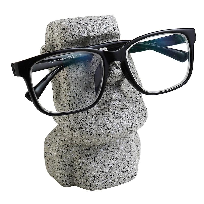 

1 шт. забавный креативный держатель для очков «Остров Пасхи», подставка для солнцезащитных очков, стойка для хранения, домашний офис, рабочий стол, уникальное украшение