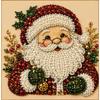 Kit Pittura con Perle per Adulti, Diamond Art di Babbo Natale Vintage 3D con Cornice