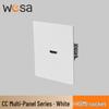 European Standard Multi-position Wall Socket with Flame Retardant Protection and Simple Design 