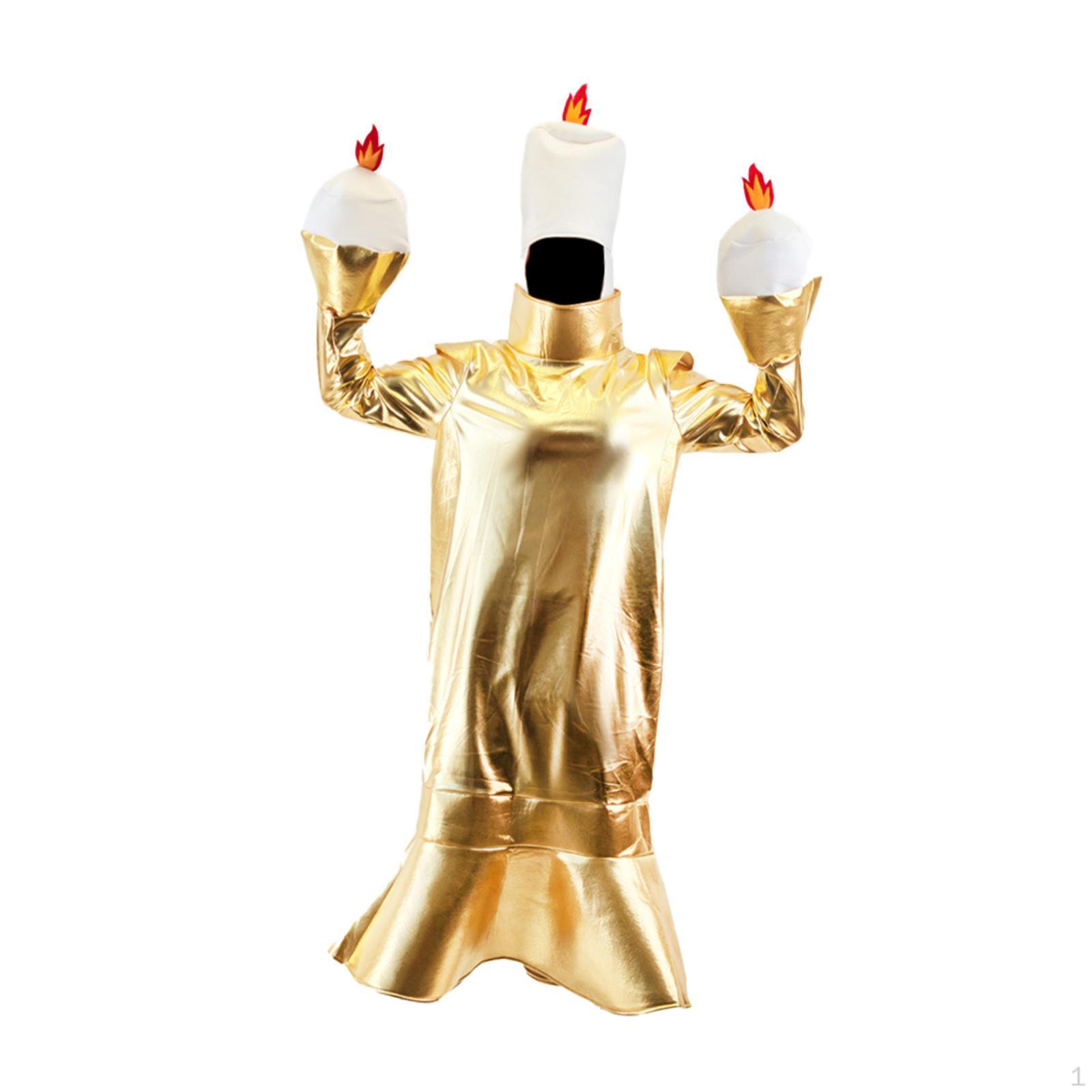 

Candlelight Dinner Theme Costume Clothing for Dress up Role Play Candle Shape