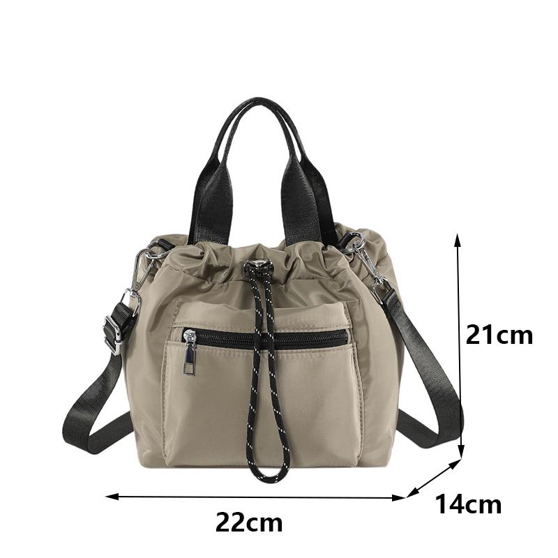 Women's Fashion Casual Drawstring Bucket Bag, Versatile Shoulder & Crossbody Mini Everyday Chic Essentials Bag KTB