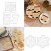 Christmas Halloween Cookie Fondant Cutter Non-Stick Pumpkin Snowflake Fireplace Stocking Shapes for Cake Decoration and Baking