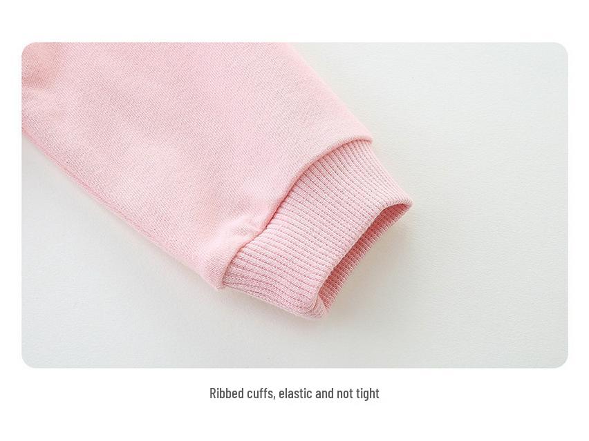 Toddler Girl Cotton Two-Piece: Fashionable Long Sleeve Sweatshirt Set for Spring & Autumn 2025