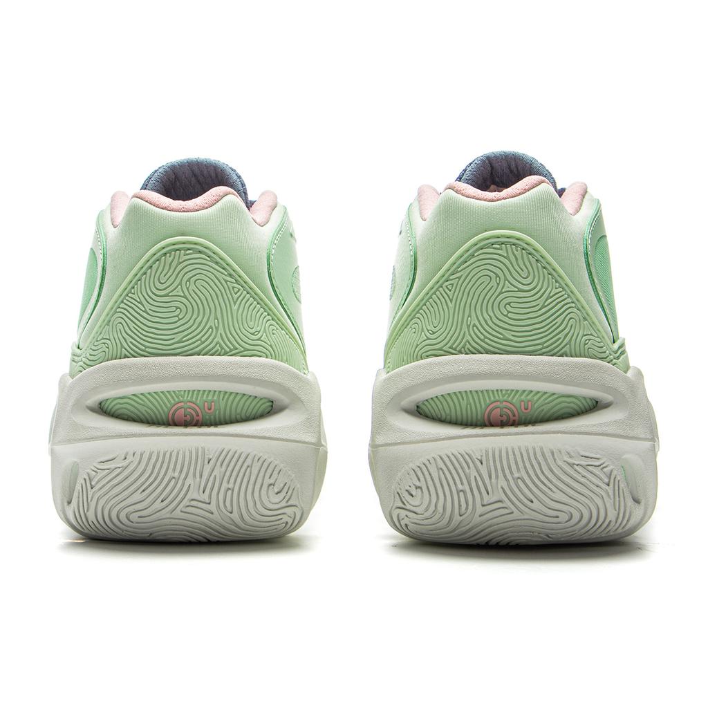 Li Ning XinSheng Cushioning Slip Resistant Abrasion Resistant Lightweight Rebound Mid top Basketball Shoes Men's Green ABAV027-6