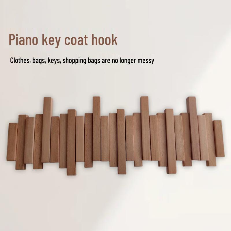 YIXI Solid Wood Piano Key Wall Hanger