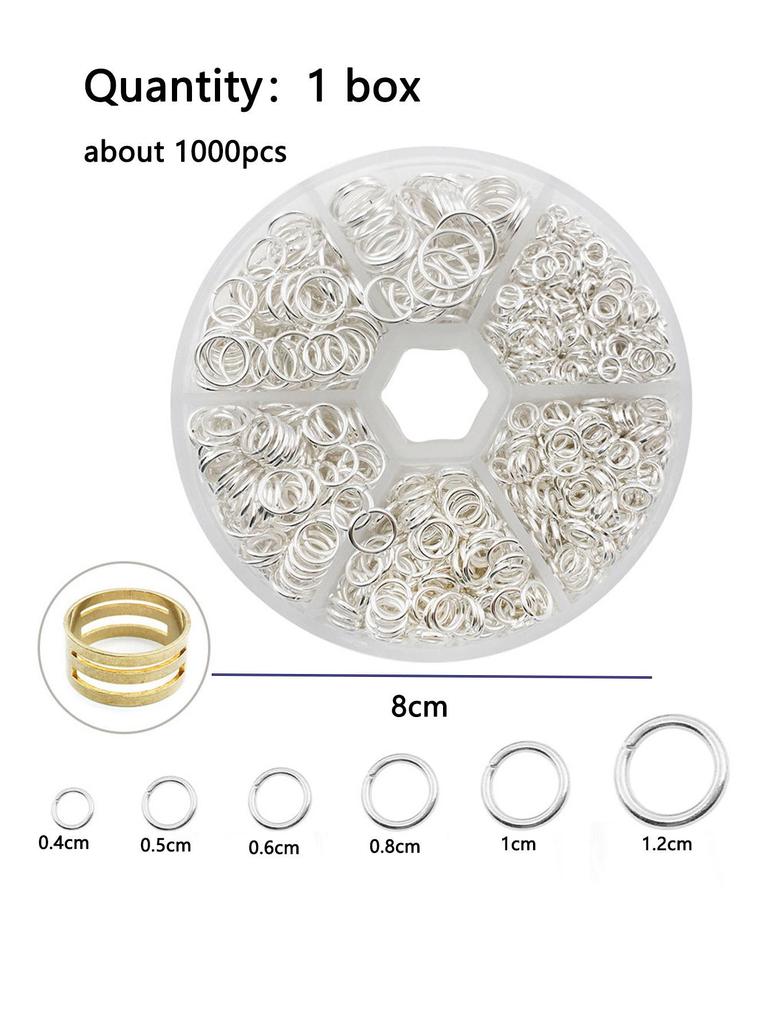 DIY Single Loop Open Jump Ring - Iron Jewelry Ring for Earrings & Accessories (Boxed)