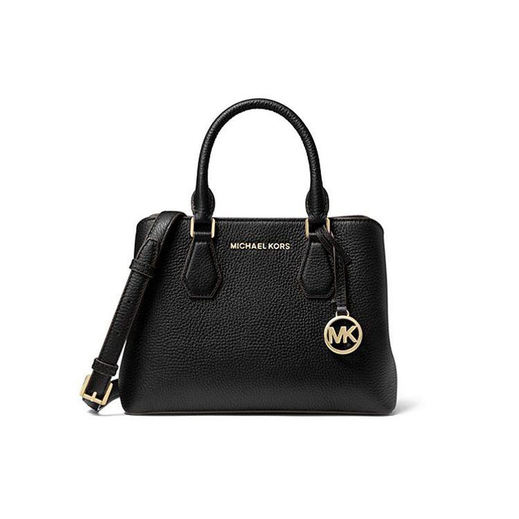 

Michael Kors MK Camille Solid Logo Pendant Crossbody Bag Women handbags Black 30T0GCAS1L-BLACK Basic Set (Bag+Dust Bag)