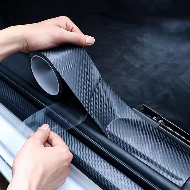 Black Matte Car Vinyl Sticker 5D Carbon Fiber Film Waterproof Car Styling Wrap Roll Motorcycle Decoration Films