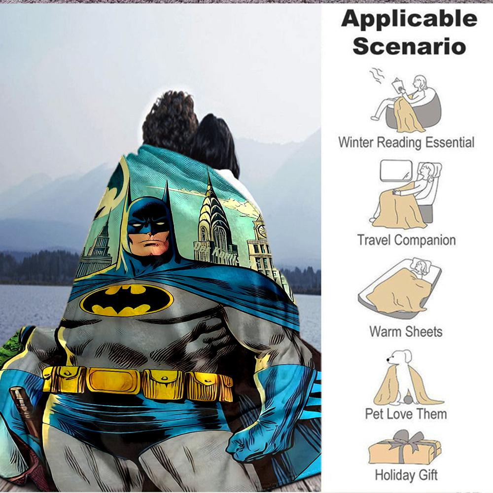 1 Stück Batman Decke Leichte Flanelldecke für Sofa, Bett, Reise, Wohnzimmer, Büro, Couch, Stuhl und Bett