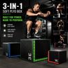 Caja de Salto Portátil 3 en 1 a Prueba de Golpes Herramienta de Entrenamiento Físico Caja de Salto Pliométrico Grande Gimnasio en Casa