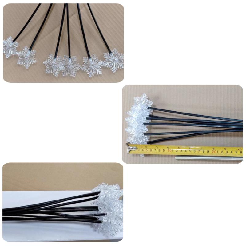 Solar Garden Lights Christmas Pathway Lamp Outdoor Decorations Firefly Light for Patio Pathway Big Bulb Solar Swaying Lights