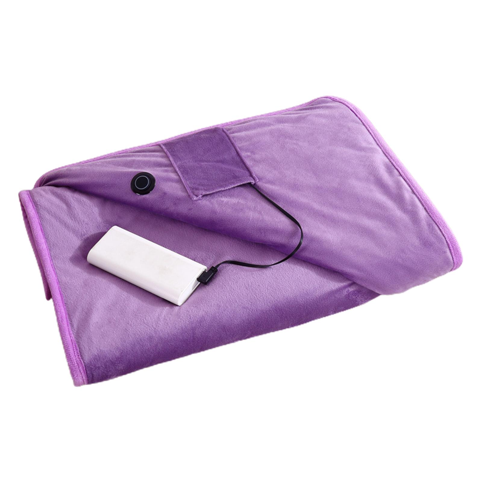 

Warm Heated Blanket Wearable USB Electric Blanket Heating Blanket with Timing Function 3 Gear Adjustment Heating Blanket фіолетовий