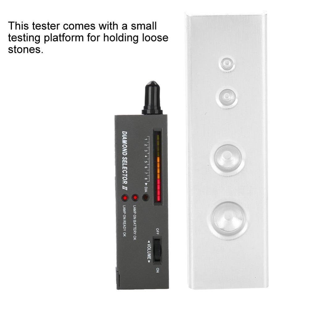 LED Indicator Gemstone Selector Plastic Moissanite Tester  For Gold and Silver