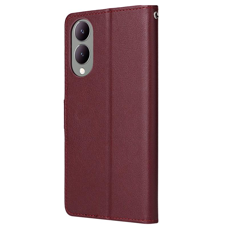 For Vivo Y17s 4G/Y28 5G/Y33t (2023)/Y36 5G (China)/Y36i 5G Case PU Leather Magnetic Flip Wallet Cover