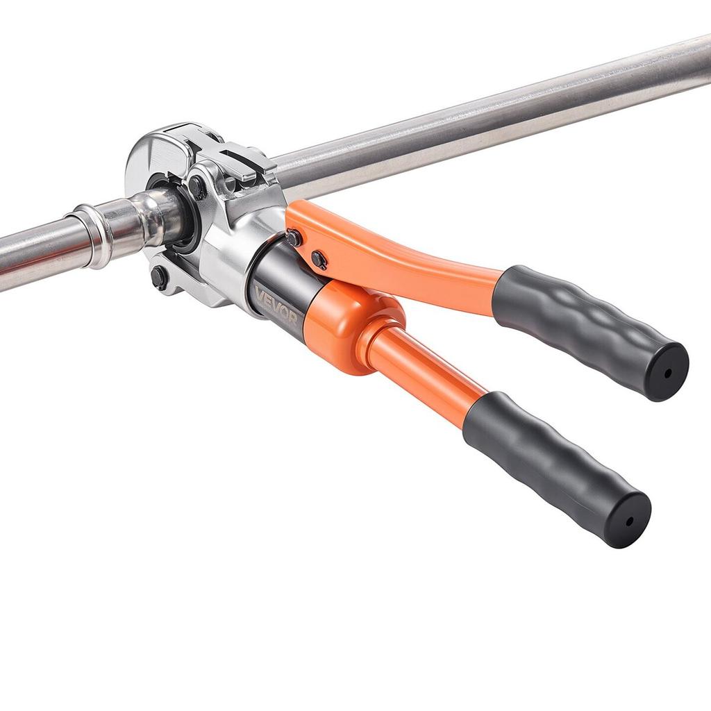 Hydraulický lisovací nástroj na trubky, Lisovací nástroj na nerezové trubkové fitinky s čelistmi V12, V15, V18, V22, V28 a přepravním pouzdrem, Sada lisovacích nástrojů pro