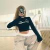 2KWEIRD New Graphic T Shirts WomenFashion Top Y2k Kpop Casual Print Long Sleeve T-shirts