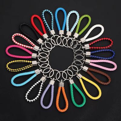 5 STÜCKE Originalität PU Leder Metall Organisation Seil Schlüsselanhänger Persönlichkeit Benutzerdefinierte Name Text Schlüsselanhänger Auto Moto Schlüsselanhänger Kette Geschenk