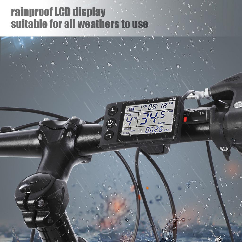 Waterproof LCD Display Panel Electric Bicycle E Bike Scooter Brushless Controller Kit(1000W 36V )