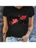 S Short-Sleeved Round-Neck T-Shirt With Cute Cupid Print, Suitable For Sports And Casual Style Tee For Adult, , ,