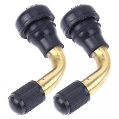 2 Stück Messing 90-Grad Motorrad Auto Fahrzeug Reifenventilverlängerung Reifenstangenadapter