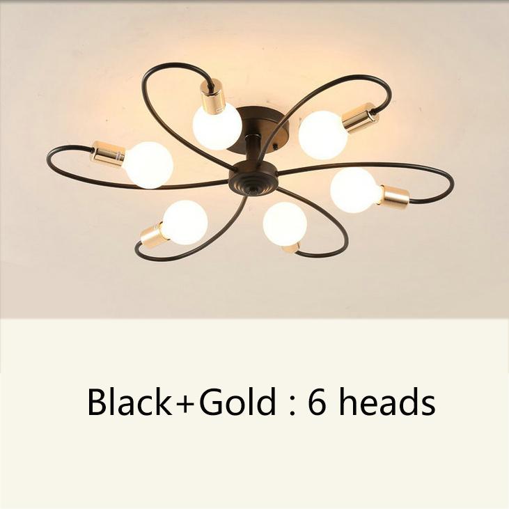 3/6/8 głowice lampa sufitowa LED do salonu Nordic światło kopuły oświetlenie do dekoracji domu naturalne światło 3 kolory oświetlenie żyrandol