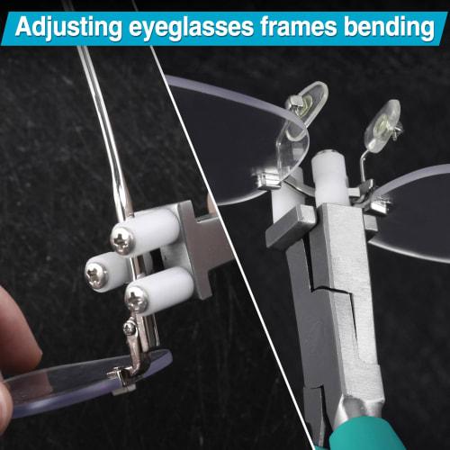 LEONTOOL Eyeglasses Pliers, Adjustment Pliers, Eyeglass Repair Kit, Temple Pliers, Nose Pad Adjustment, Clings Adjustment, Frame Processing, Nose Pad