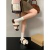 Internet Celebrity White High-end Thick-soled Fluffy Slippers Women Wear 2025 New Autumn and Winter Popular Retro Slippers